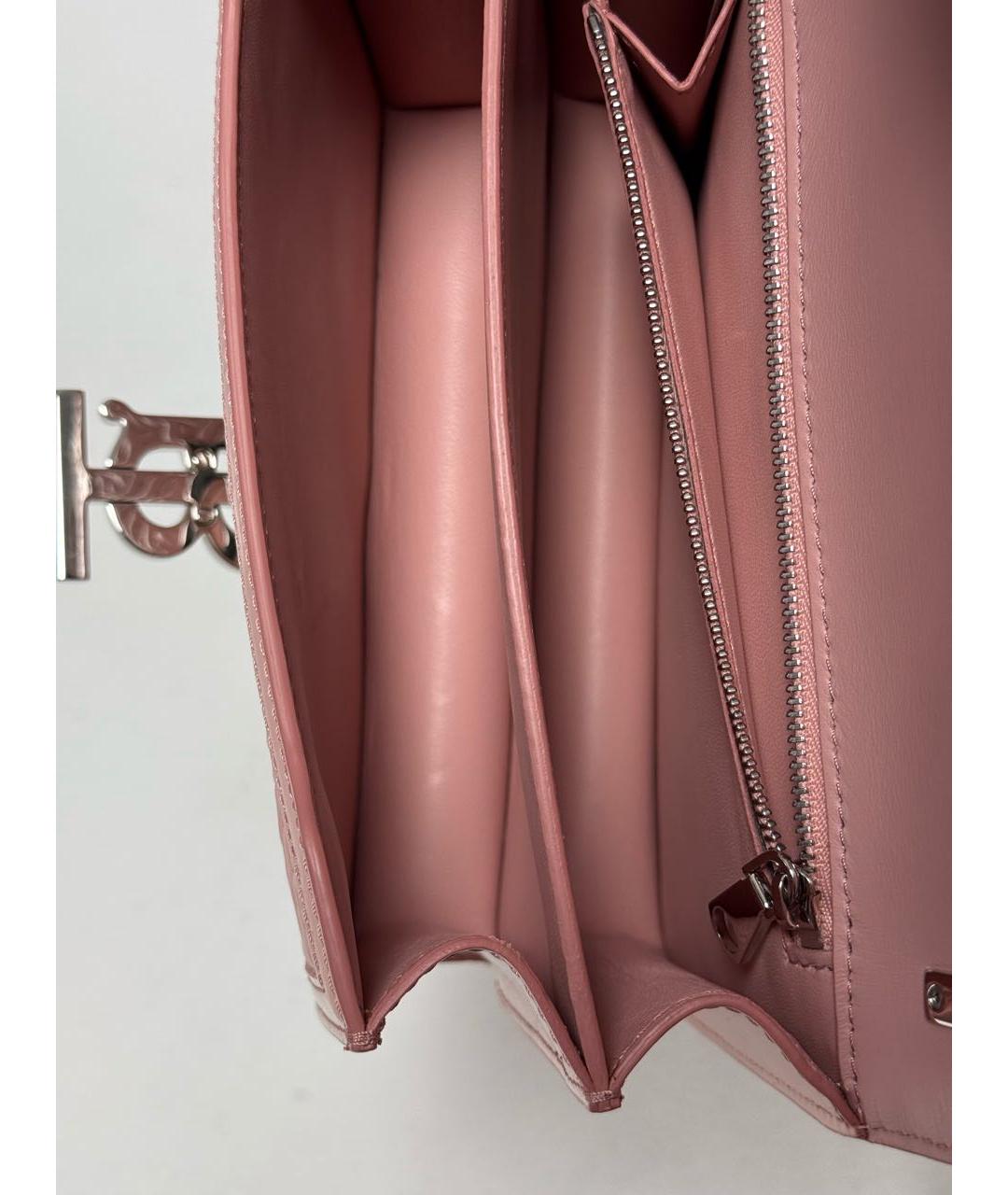 BURBERRY Розовая кожаная сумка через плечо, фото 2