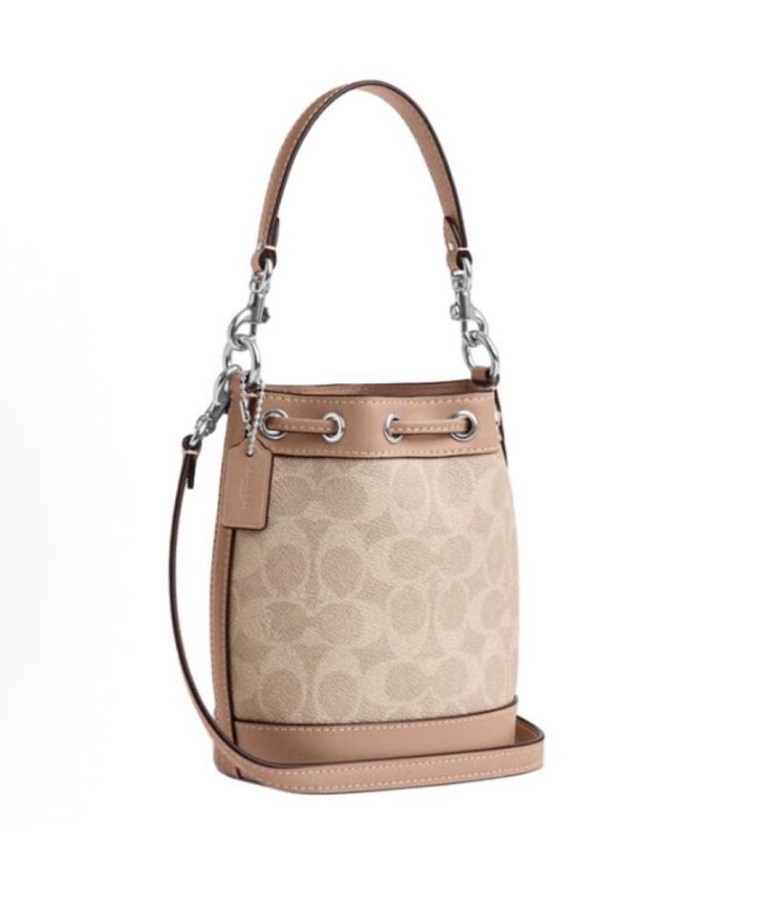 COACH Бежевая сумка через плечо, фото 2