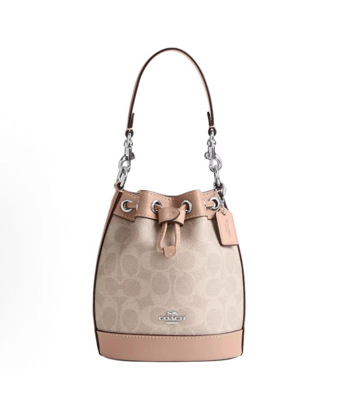 COACH Бежевая сумка через плечо, фото 6