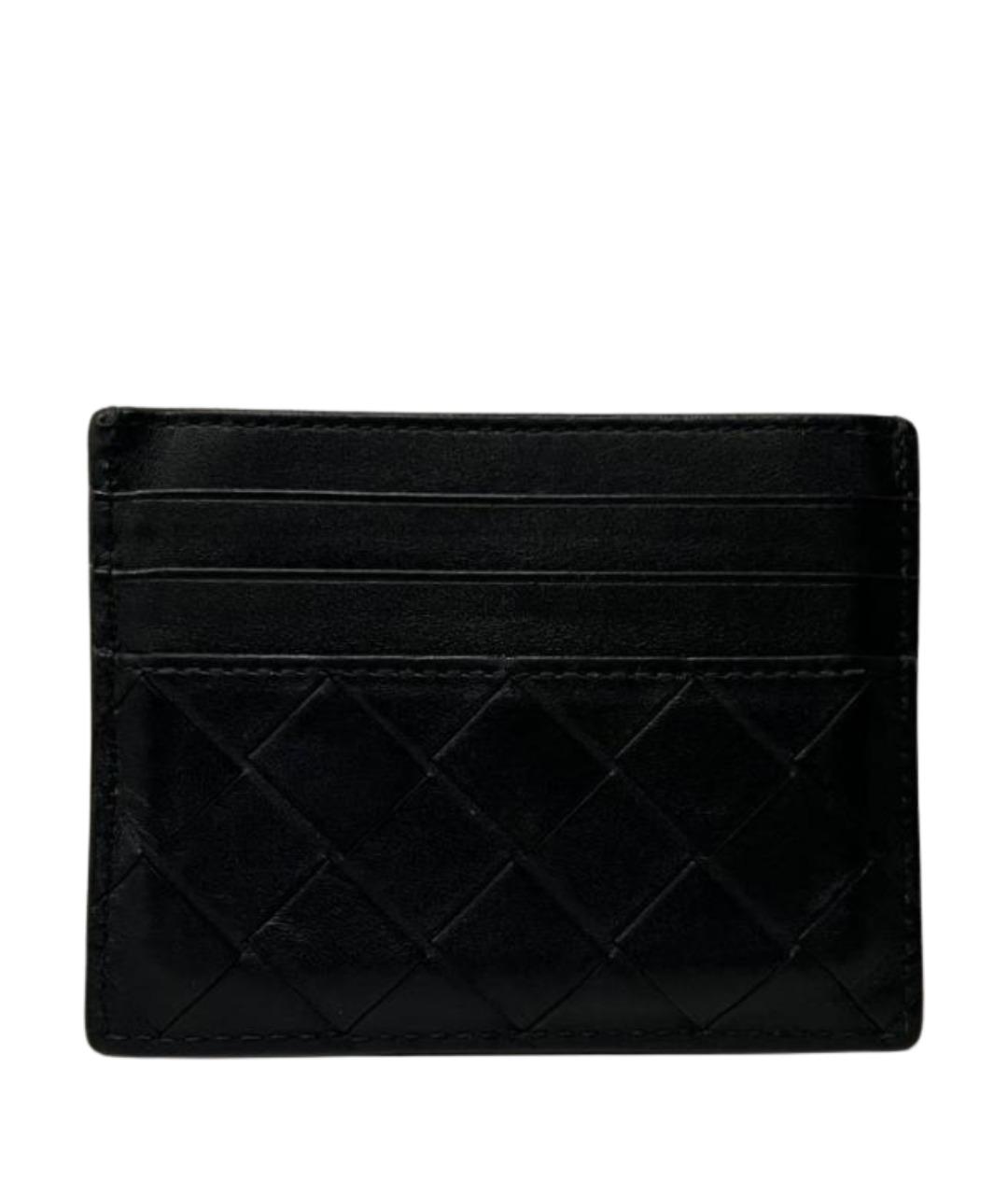 BOTTEGA VENETA Черный кожаный кардхолдер, фото 1