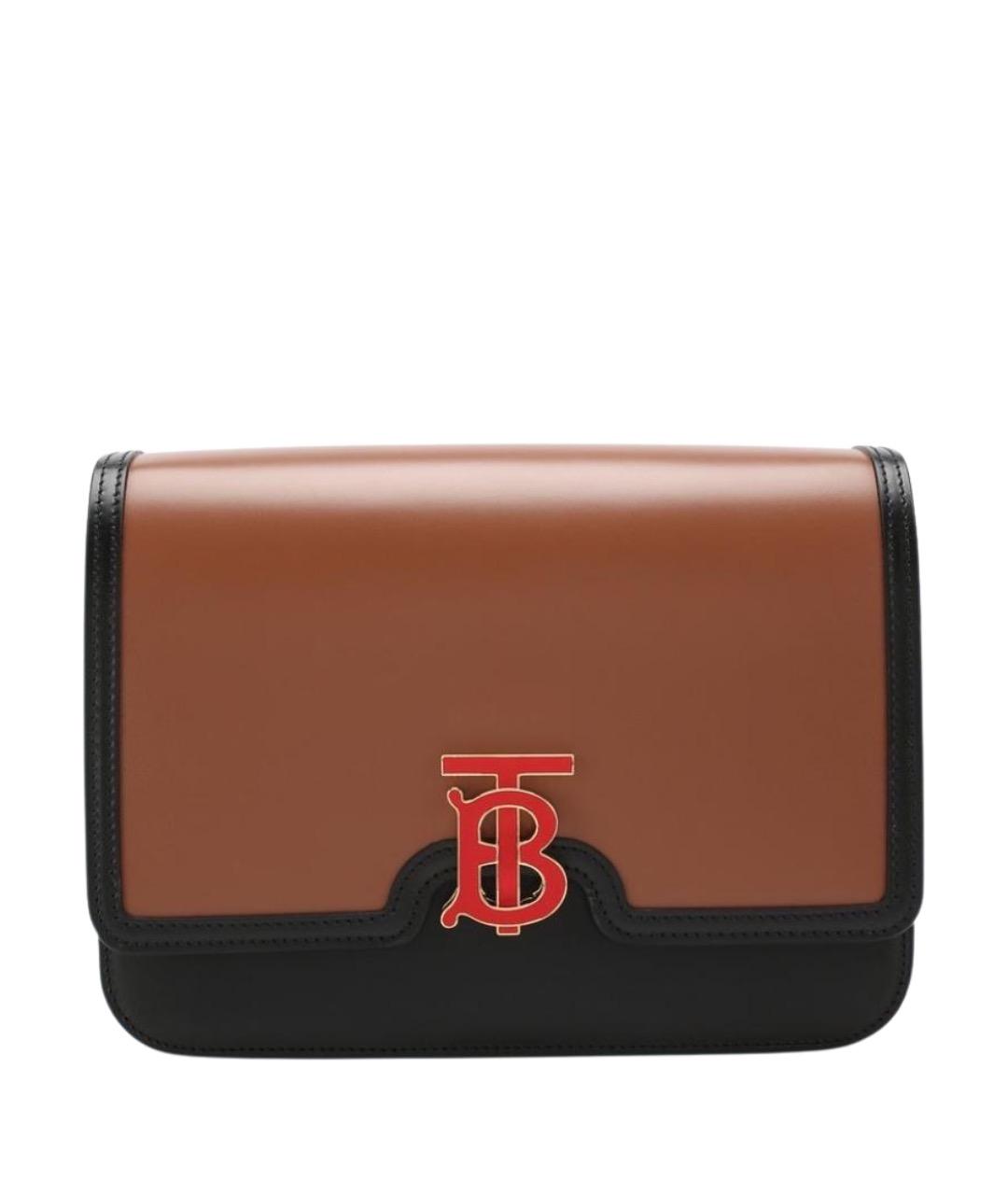 BURBERRY Коричневая кожаная сумка через плечо, фото 1