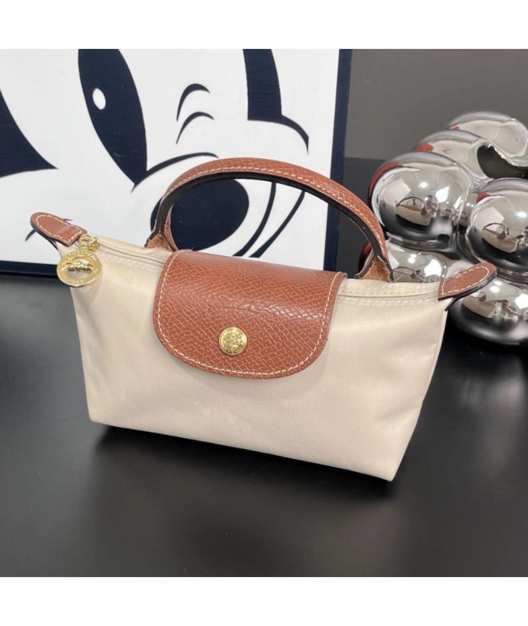 LONGCHAMP Бежевая сумка с короткими ручками, фото 3