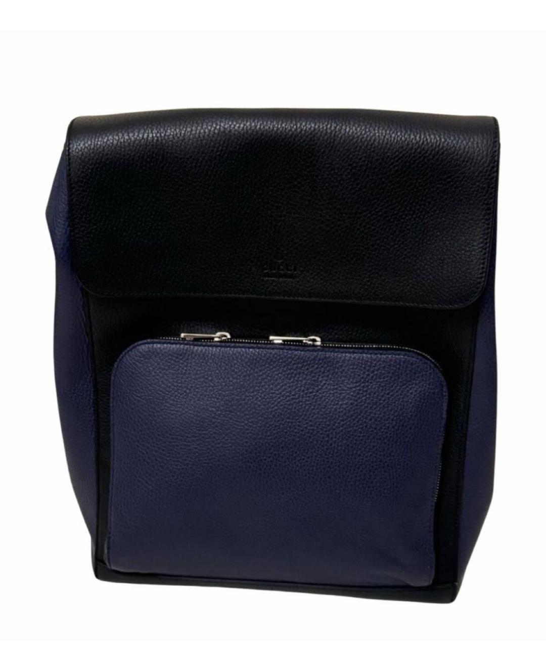 GUCCI Темно-синий кожаный рюкзак, фото 7