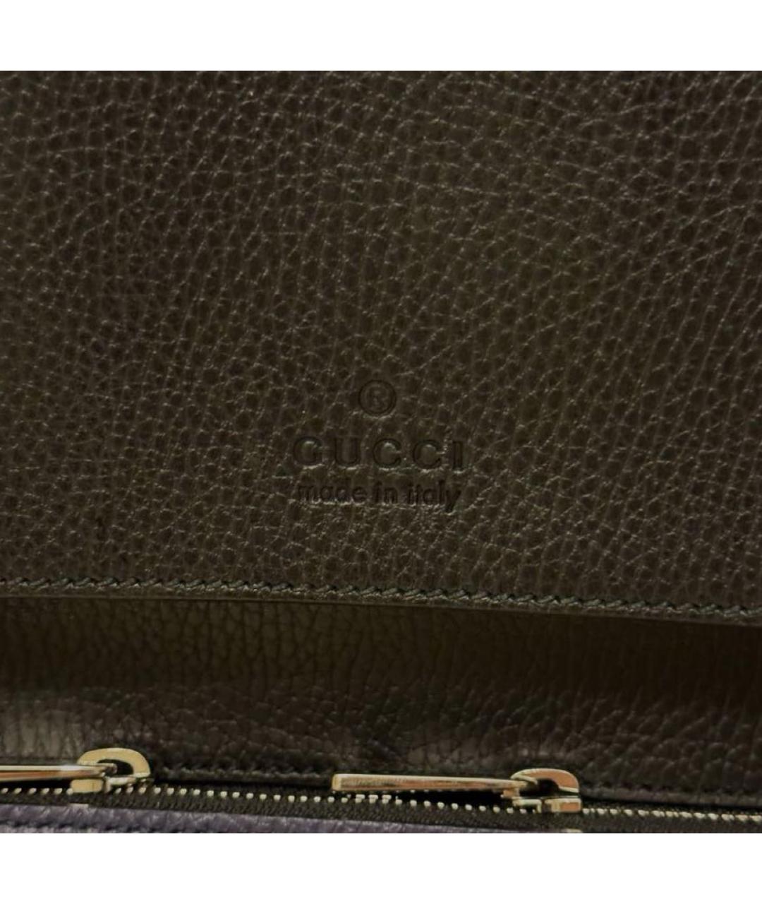 GUCCI Темно-синий кожаный рюкзак, фото 6