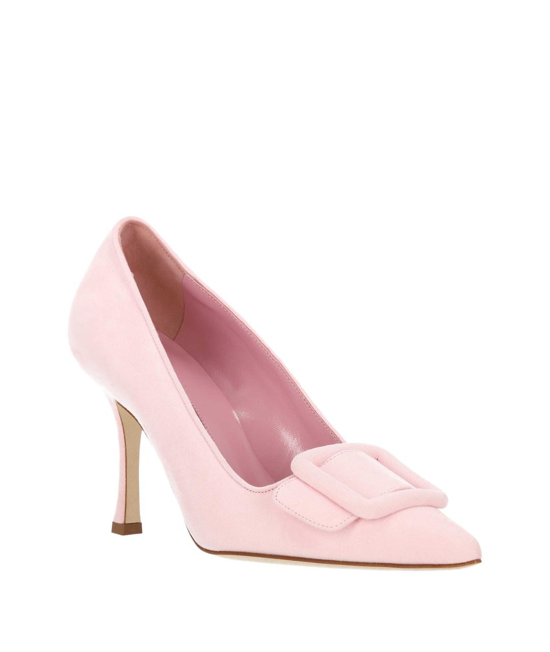 MANOLO BLAHNIK Розовые замшевые туфли, фото 2