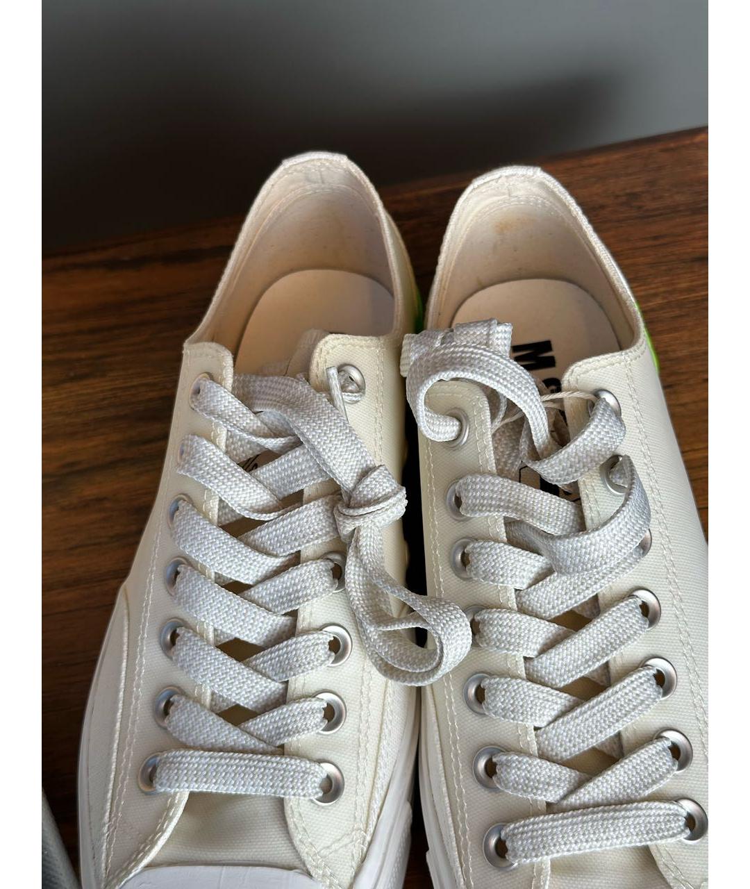 MSGM Белые текстильные кеды, фото 6