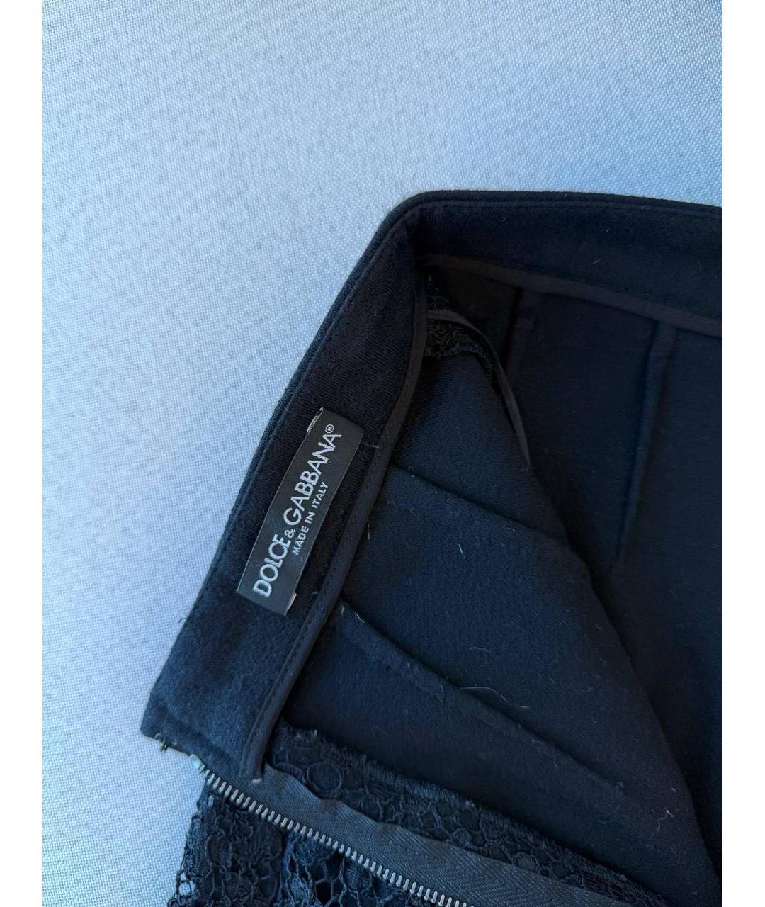 DOLCE&GABBANA Черная юбка миди, фото 3