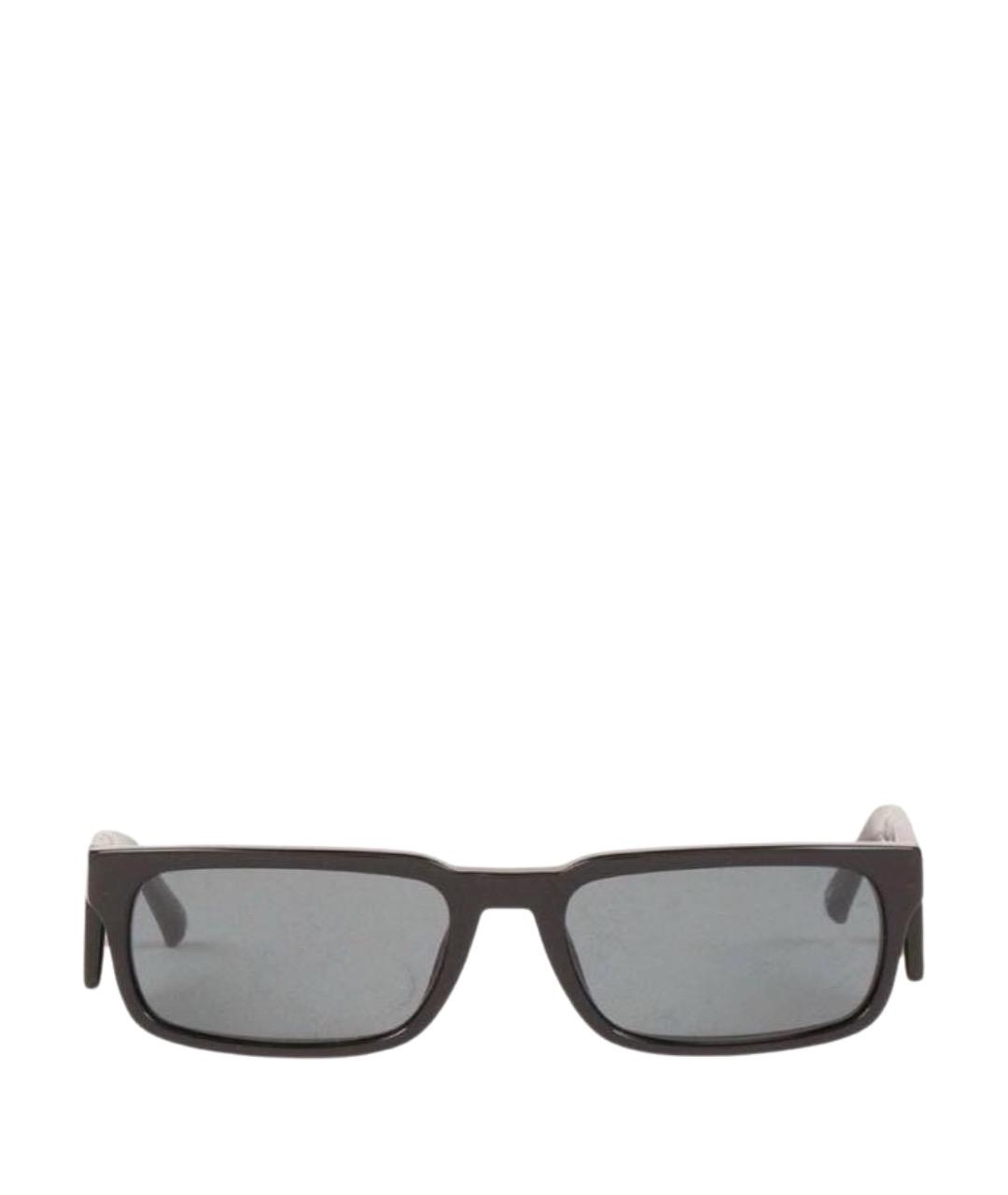 LINDA FARROW Черные пластиковые солнцезащитные очки, фото 1