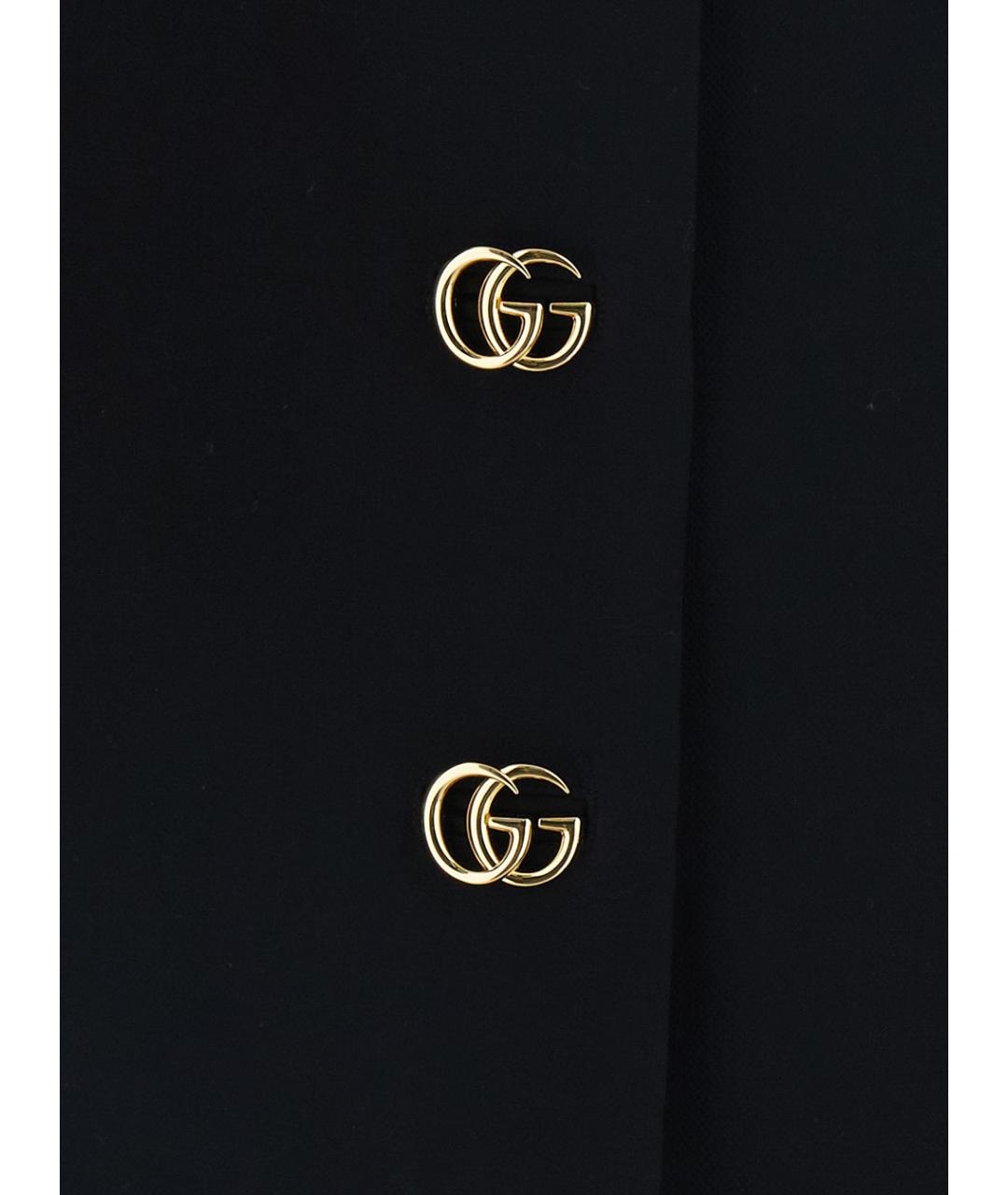 GUCCI Черная юбка миди, фото 3