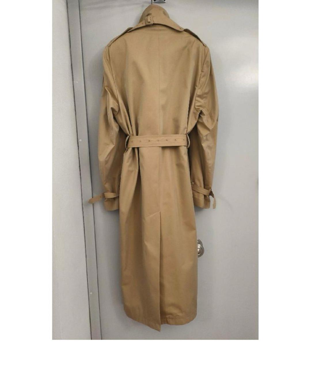 VETEMENTS Бежевый вискозный тренч/плащ, фото 2
