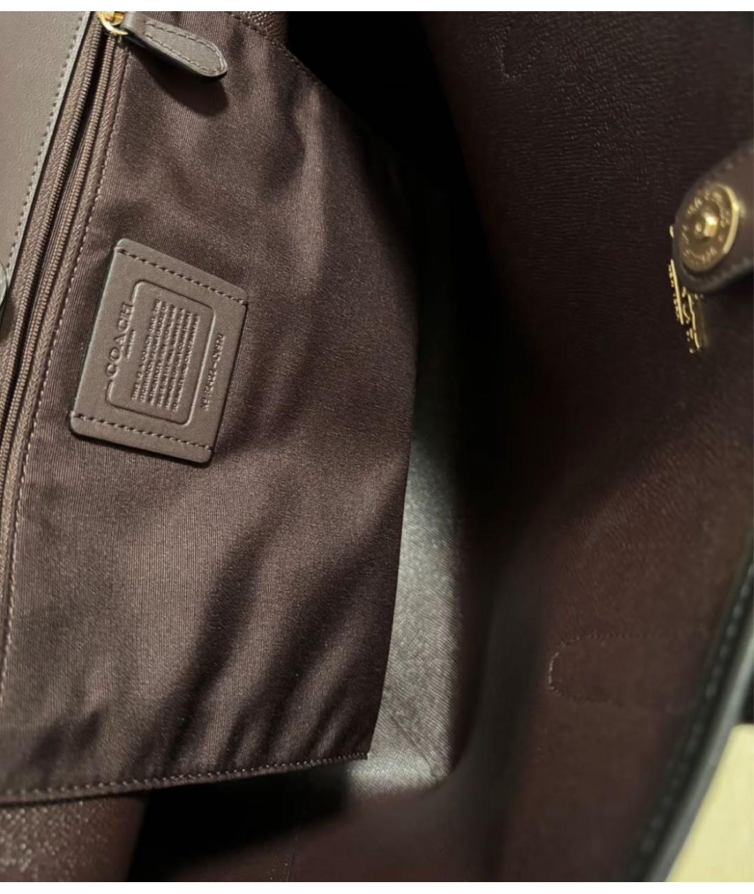 COACH Коричневая сумка тоут, фото 5