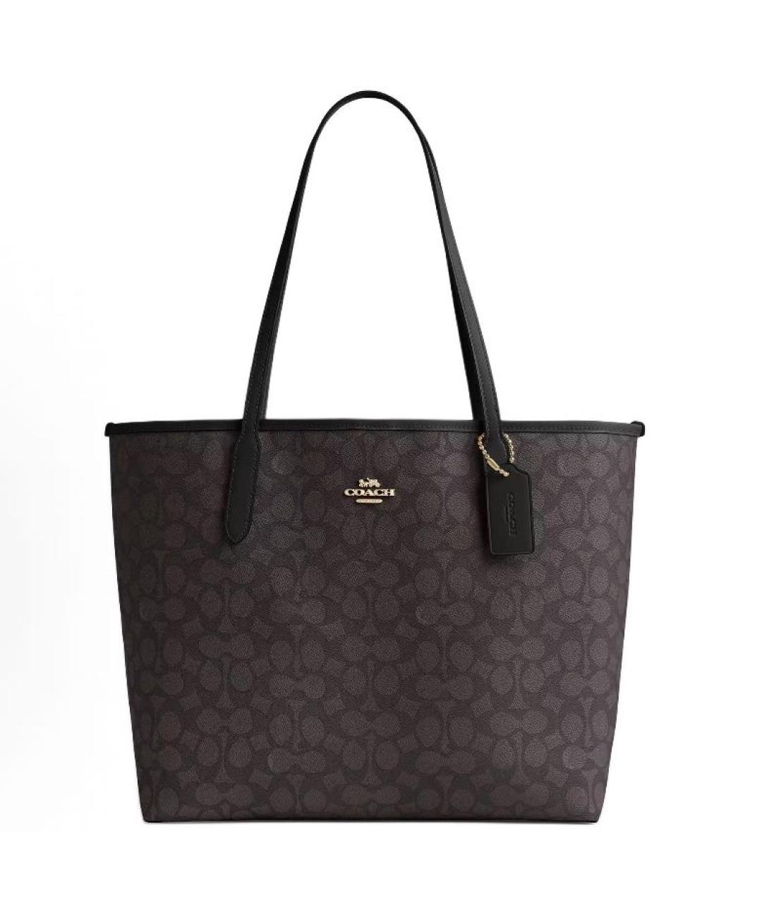 COACH Коричневая сумка тоут, фото 7