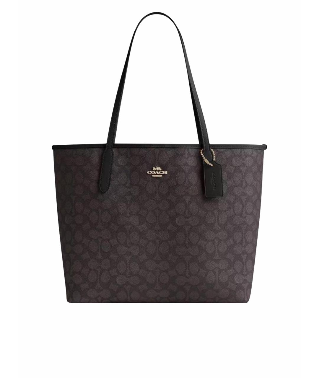 COACH Коричневая сумка тоут, фото 1