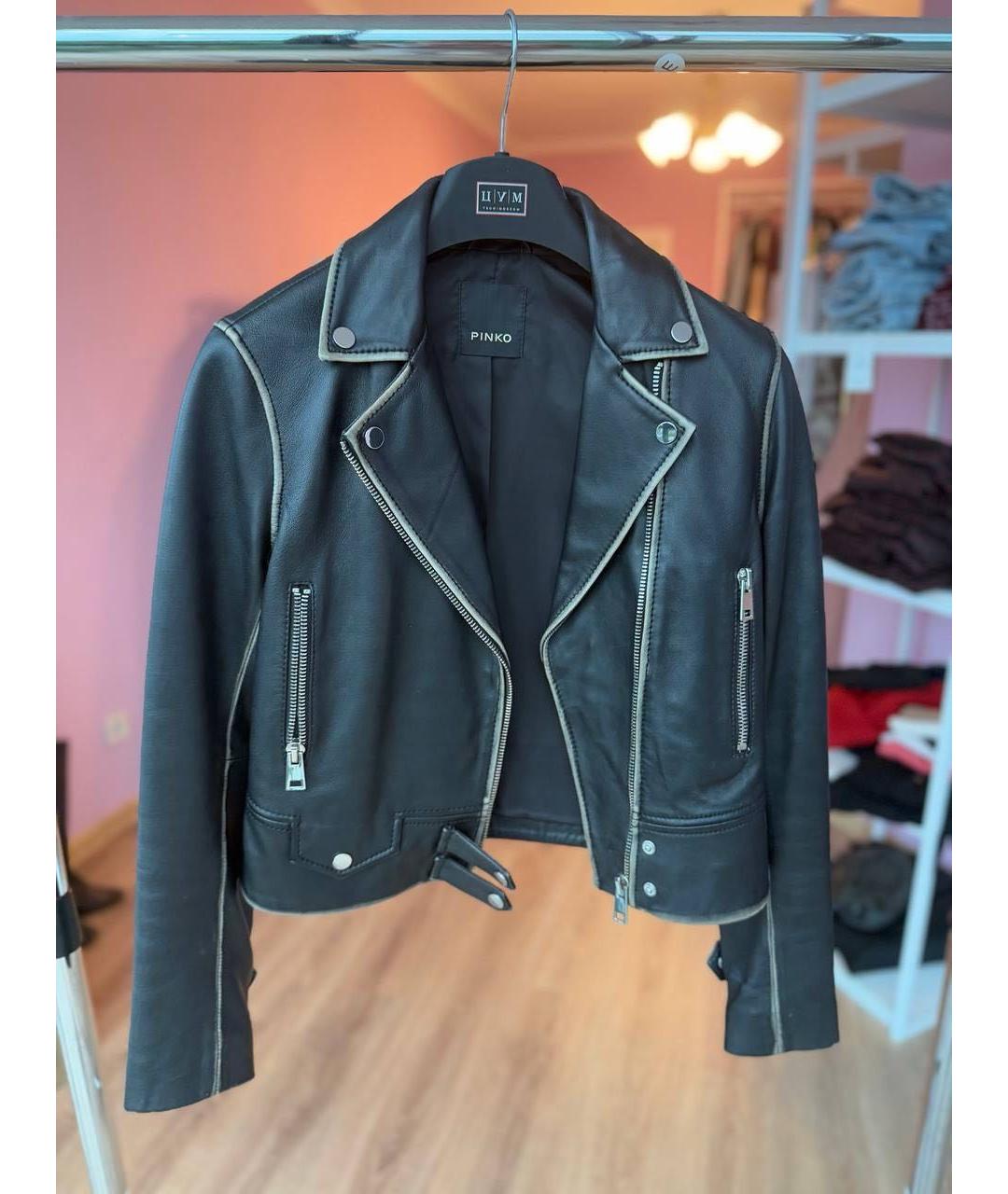 PINKO Черная куртка, фото 5