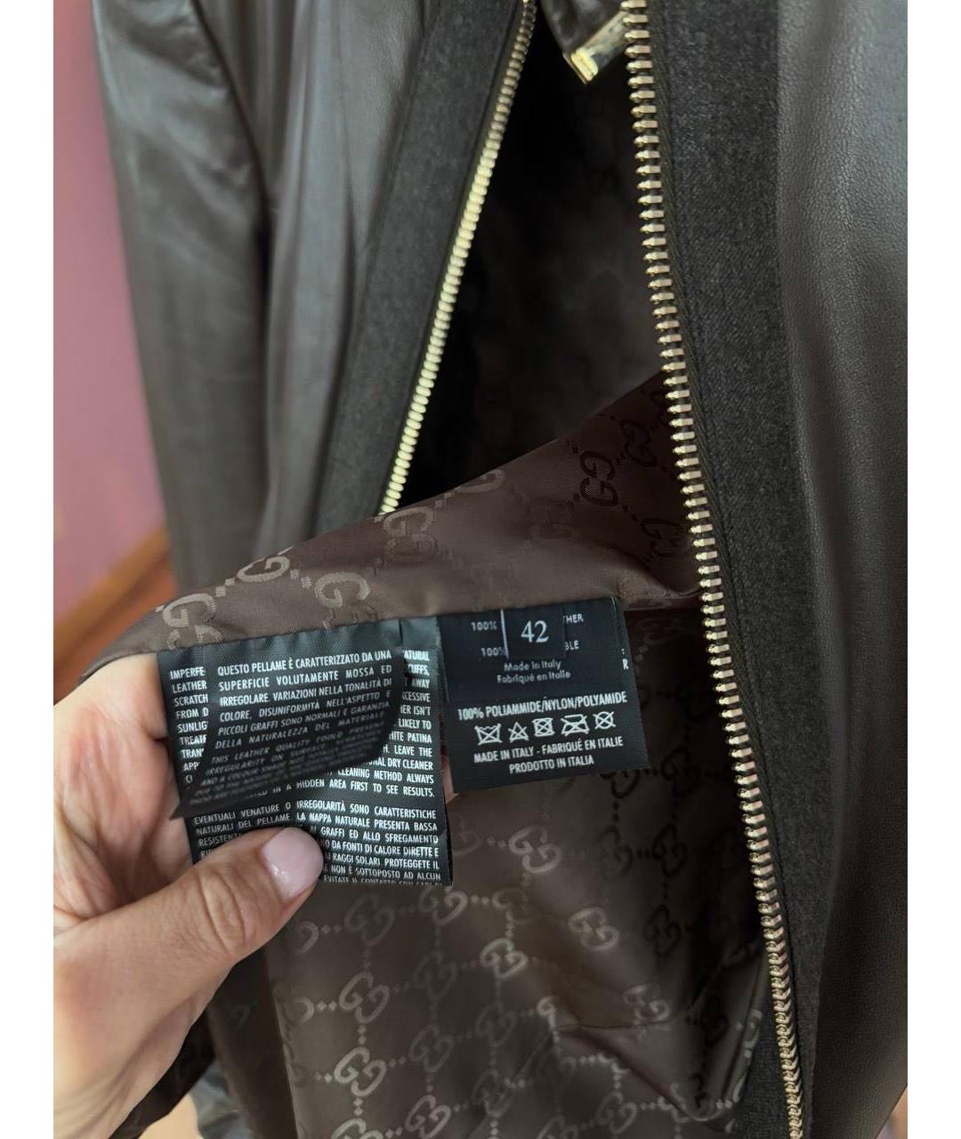 GUCCI Коричневая куртка, фото 5
