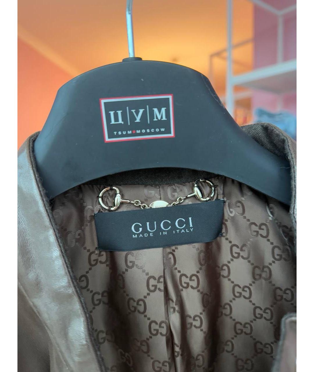 GUCCI Коричневая куртка, фото 3