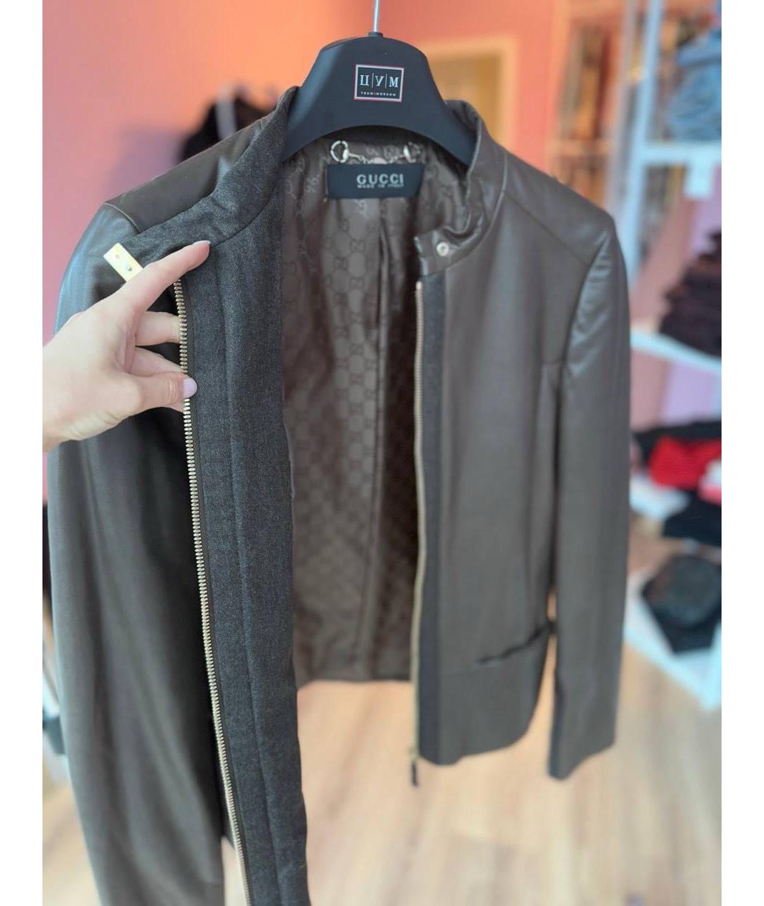 GUCCI Коричневая куртка, фото 4