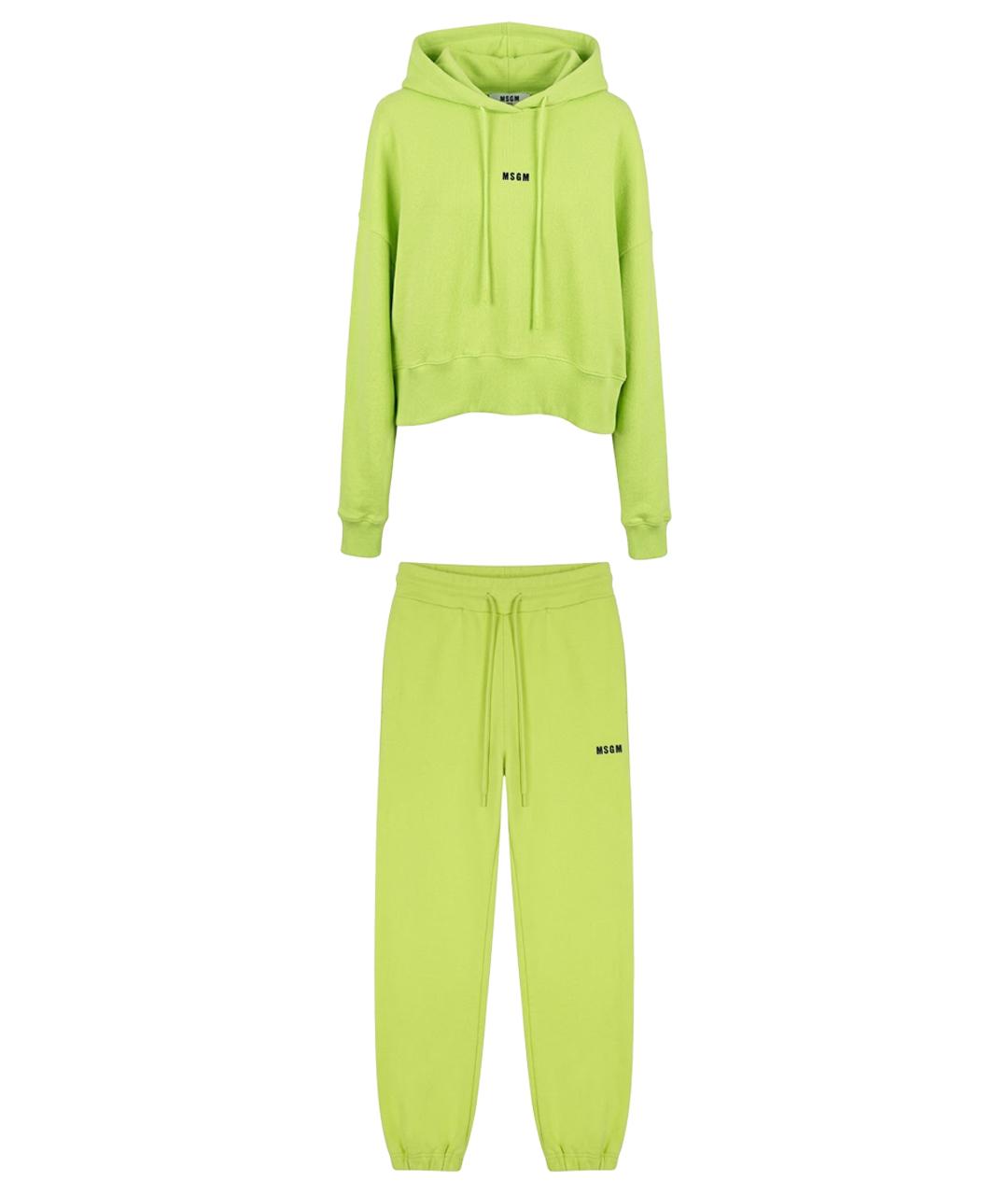 MSGM Салатовый хлопковый спортивные костюмы, фото 1