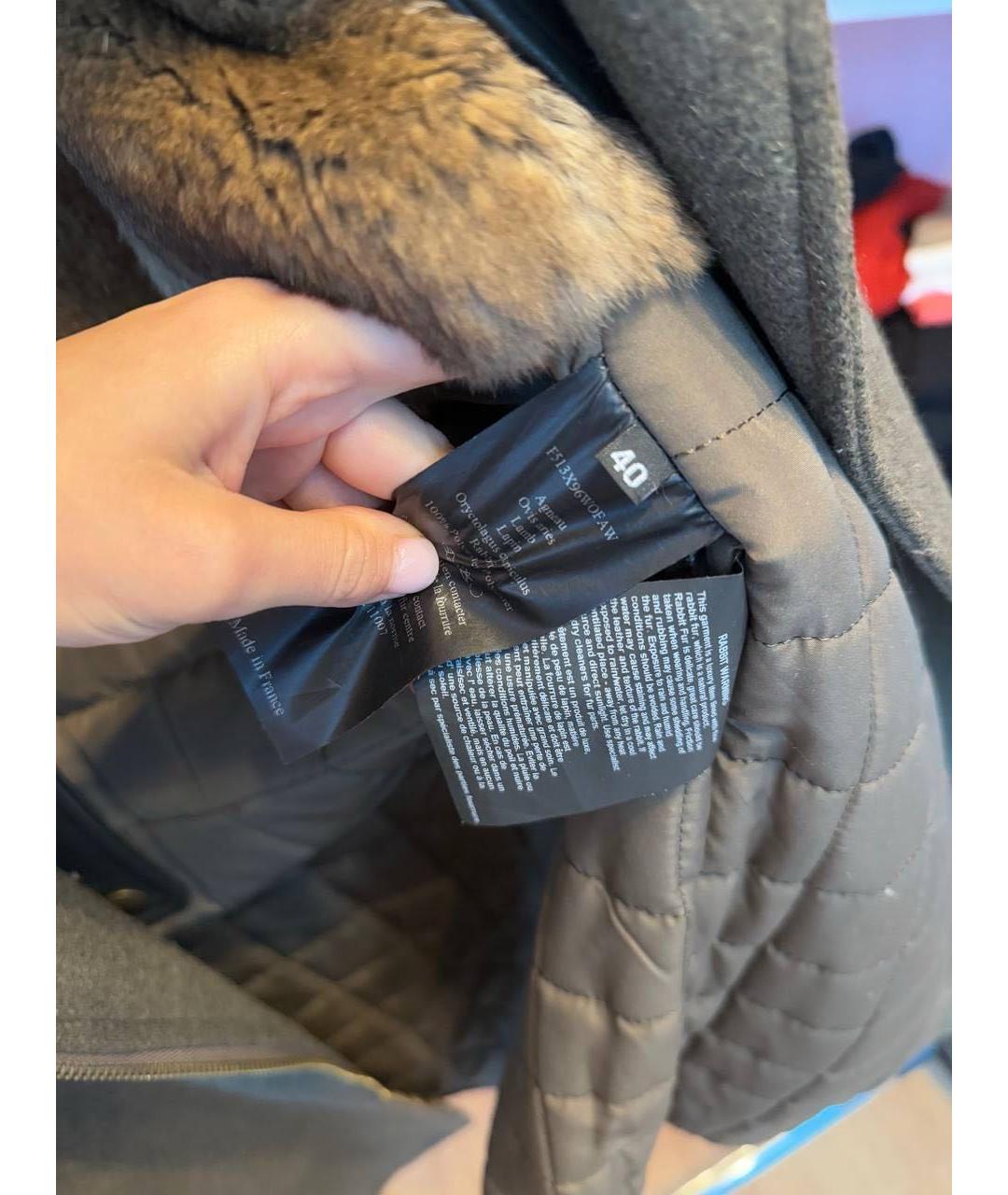 YVES SALOMON Коричневое пальто, фото 6