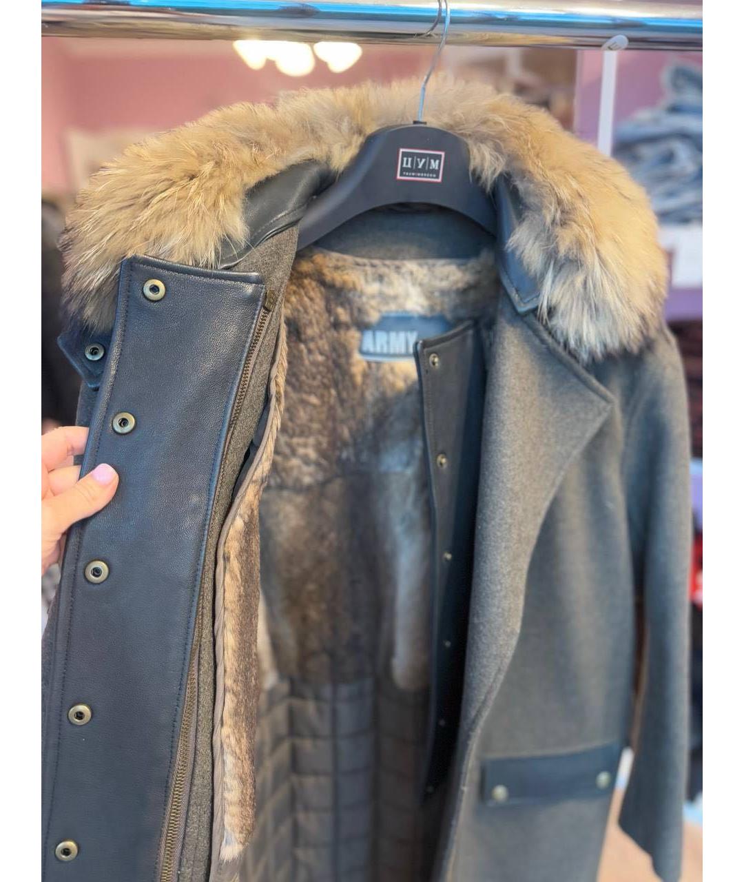 YVES SALOMON Коричневое пальто, фото 5