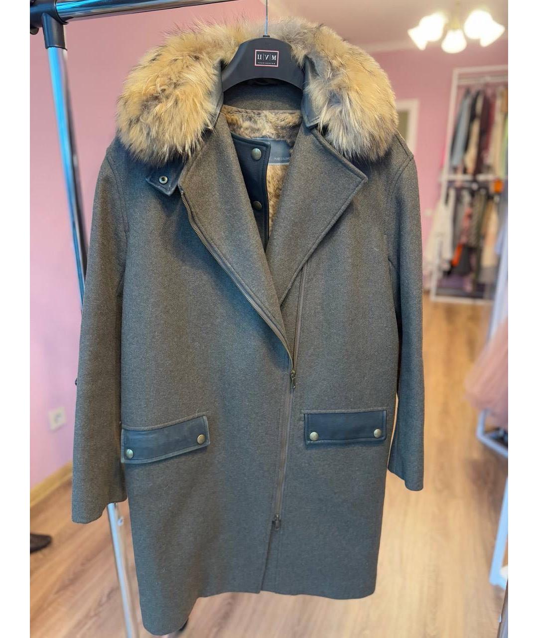 YVES SALOMON Коричневое пальто, фото 7