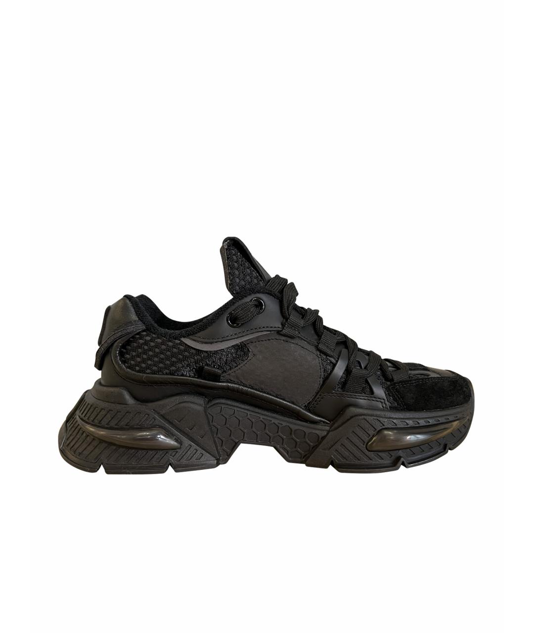 DOLCE&GABBANA Черные текстильные кроссовки, фото 1