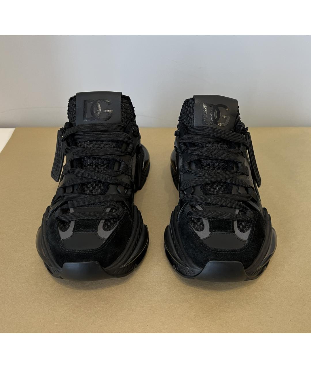 DOLCE&GABBANA Черные текстильные кроссовки, фото 3