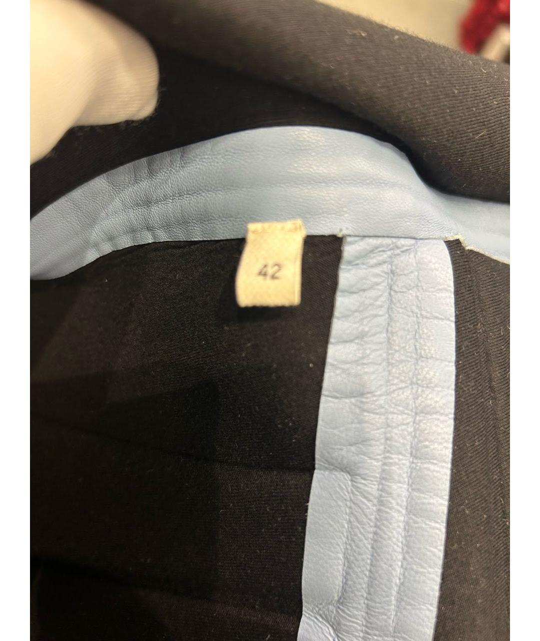 BOTTEGA VENETA Голубая кожаная куртка, фото 6