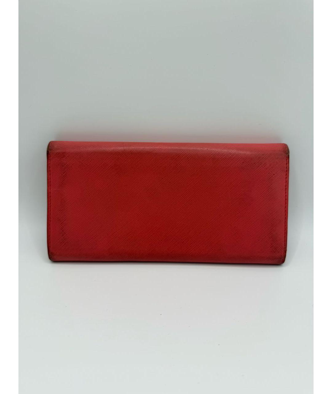 FERRAGAMO Коралловый кожаный кошелек, фото 2