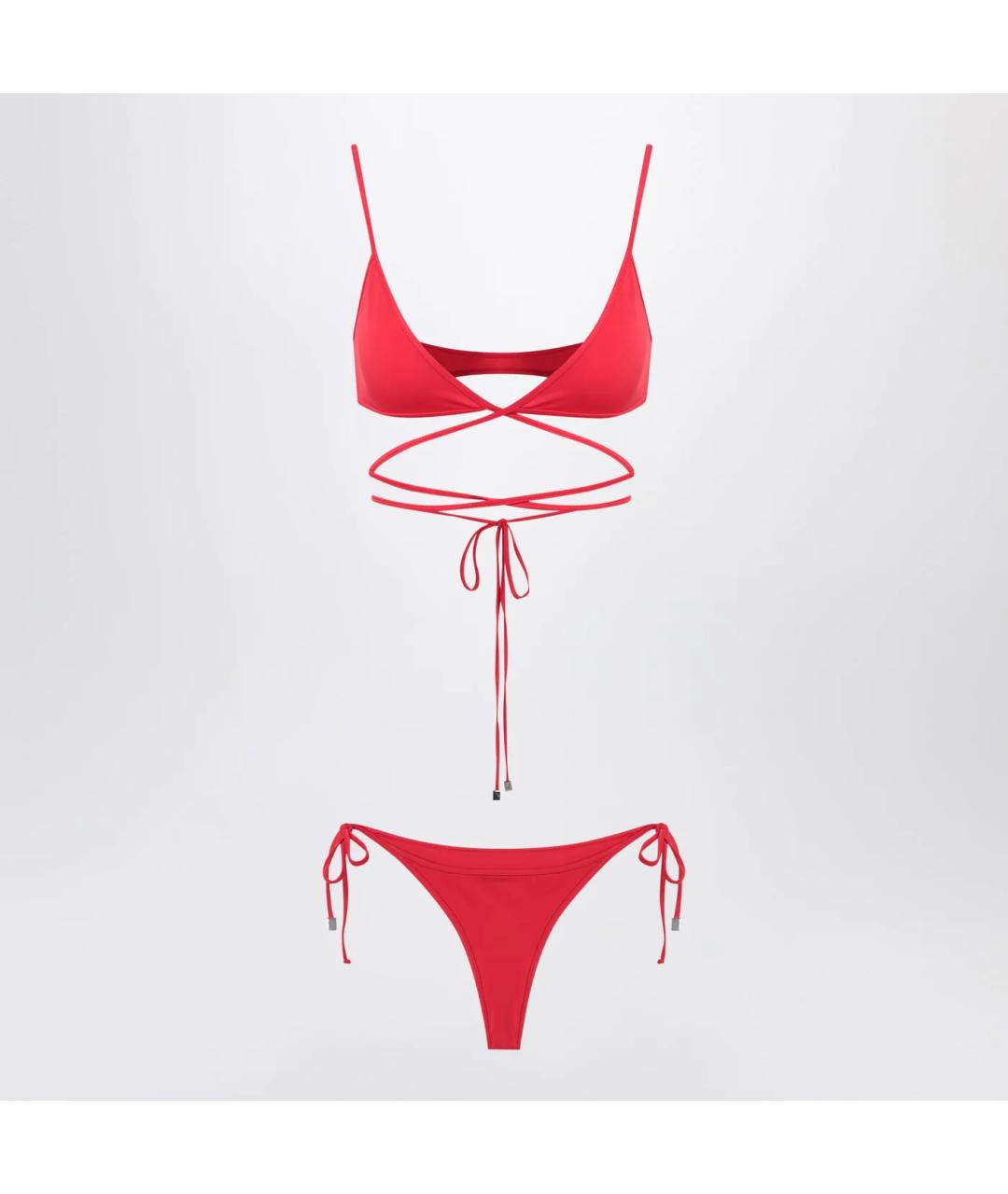 THE ATTICO Красный синтетический купальник, фото 3