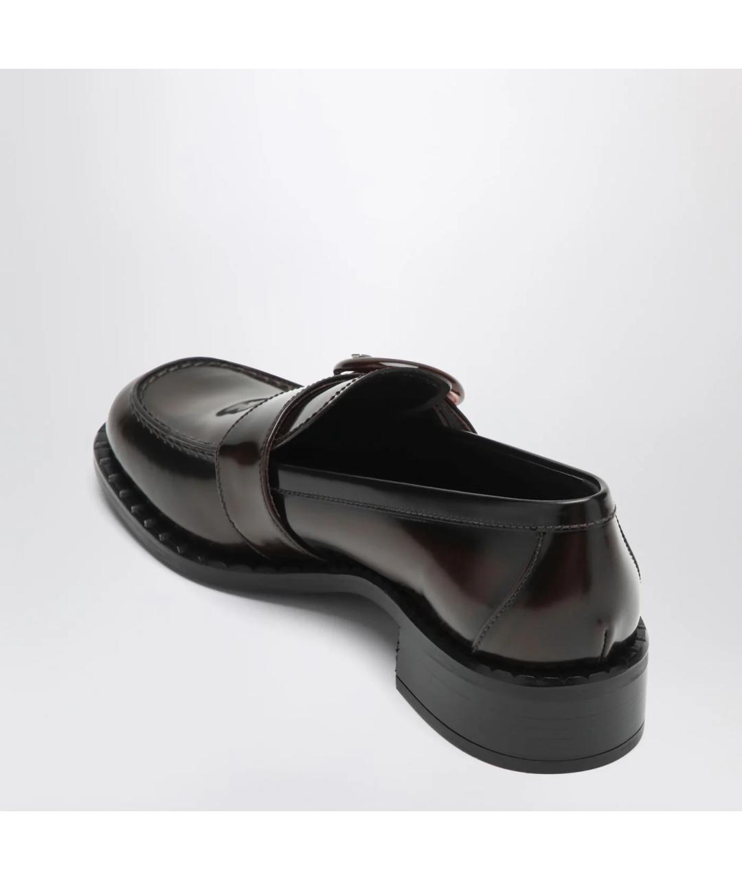 PRADA Коричневые кожаные лоферы, фото 2