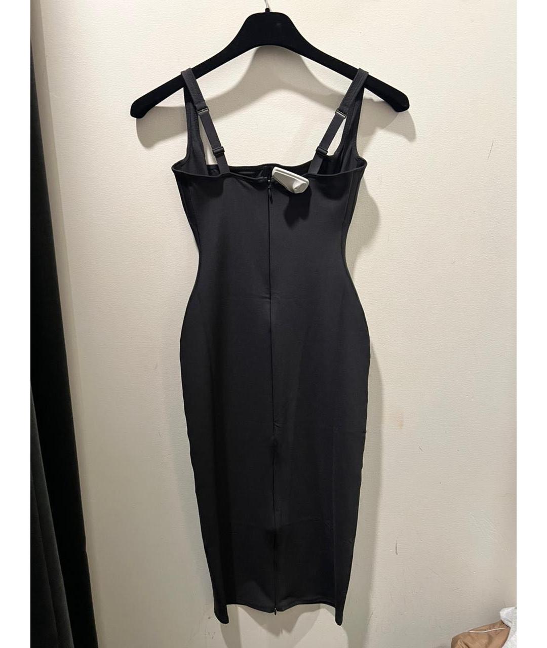 SKIMS Черное полиамидовое коктейльное платье, фото 2