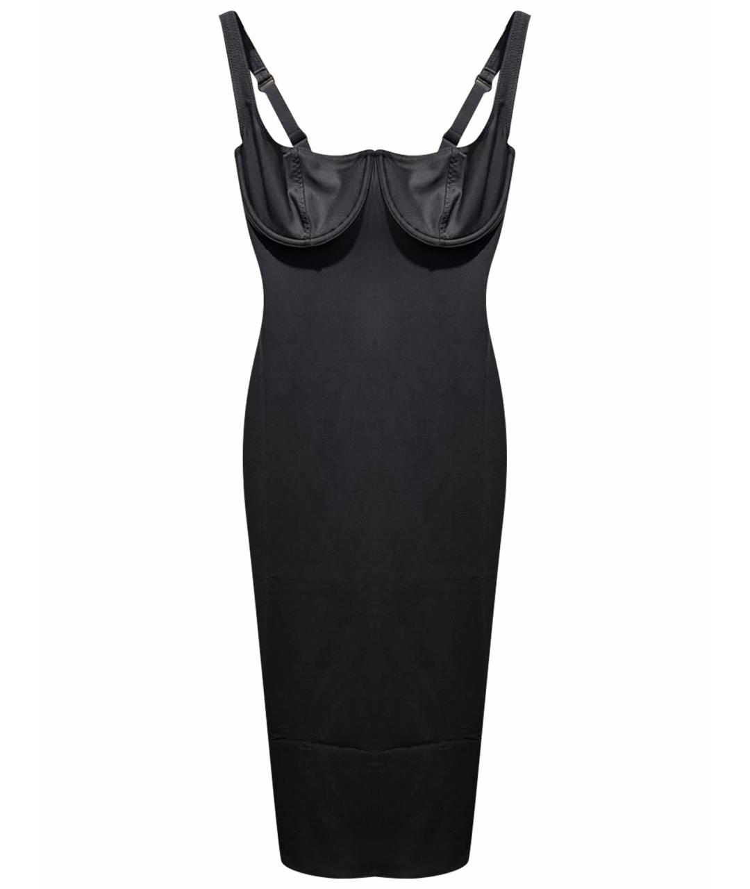 SKIMS Черное полиамидовое коктейльное платье, фото 1