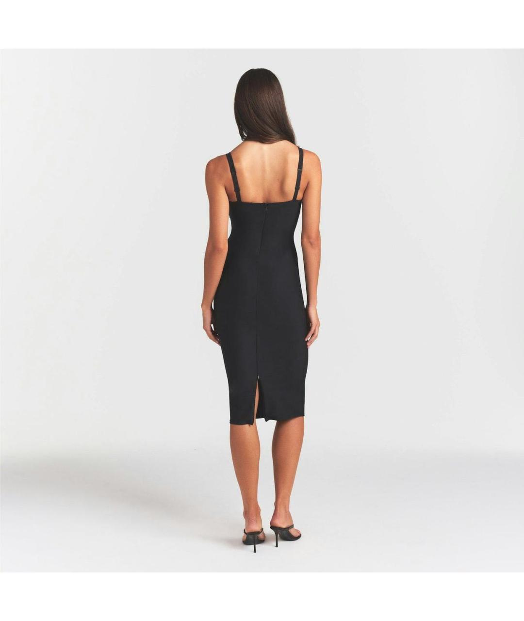 SKIMS Черное полиамидовое коктейльное платье, фото 6