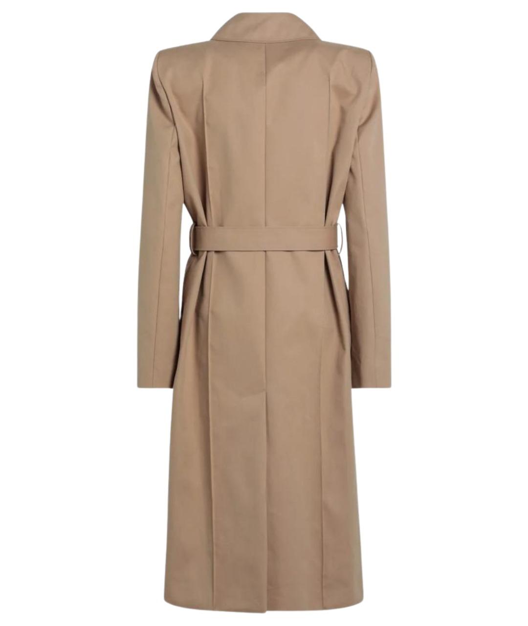 ALEXANDER MCQUEEN Бежевый хлопковый тренч/плащ, фото 2