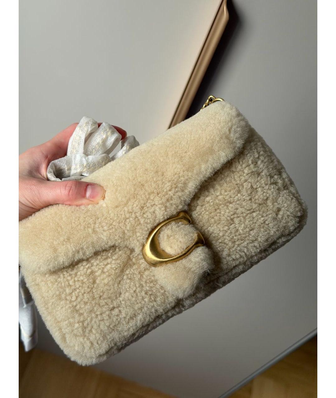 COACH Бежевая сумка через плечо, фото 2