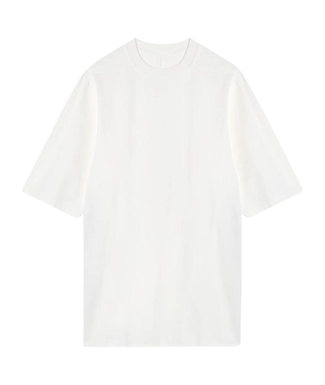 RICK OWENS DRKSHDW Белая хлопковая футболка, фото 1