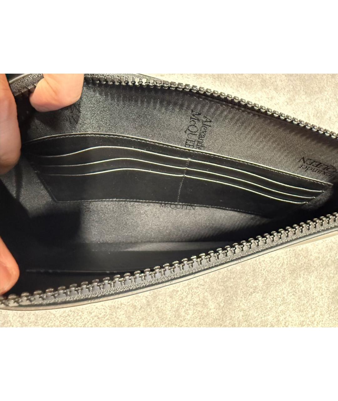 ALEXANDER MCQUEEN Черная кожаная папка для документов, фото 5