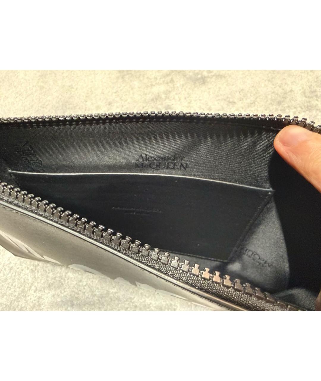 ALEXANDER MCQUEEN Черная кожаная папка для документов, фото 4