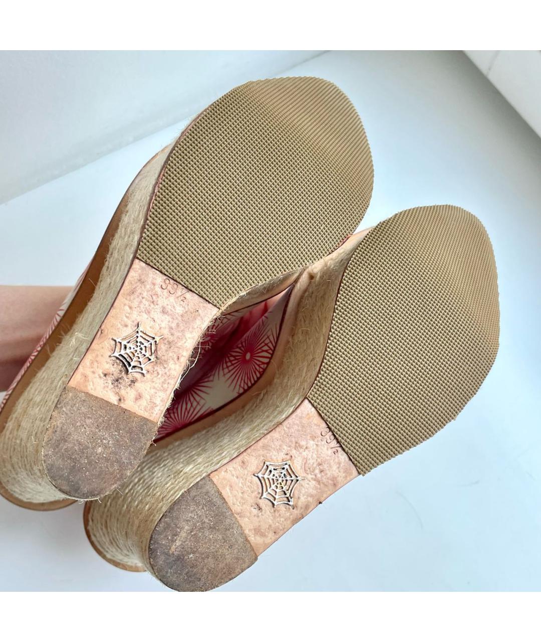 CHARLOTTE OLYMPIA Розовые текстильные туфли, фото 8