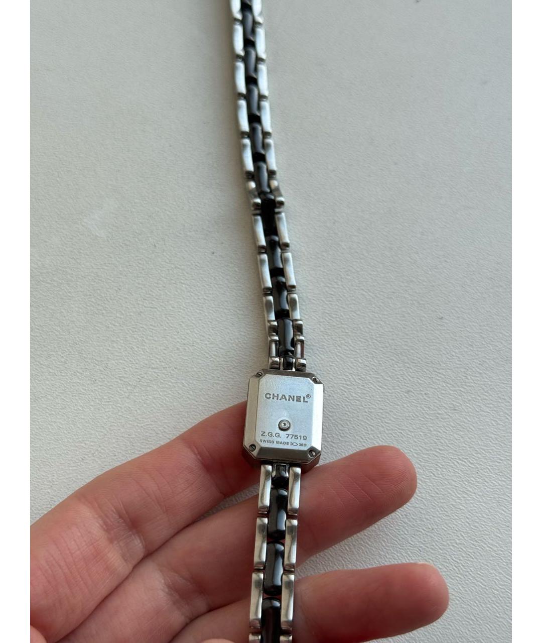 CHANEL Черные керамические часы, фото 3