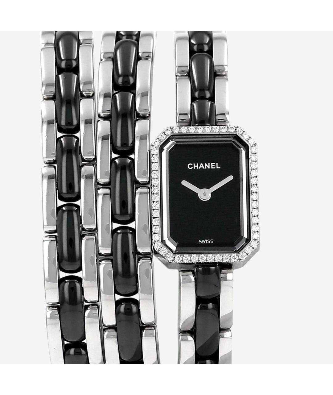 CHANEL Черные керамические часы, фото 9