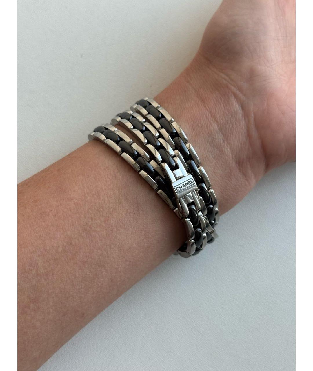 CHANEL Черные керамические часы, фото 2