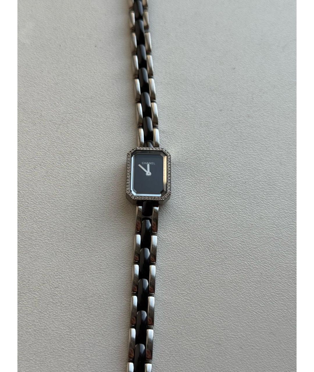 CHANEL Черные керамические часы, фото 6