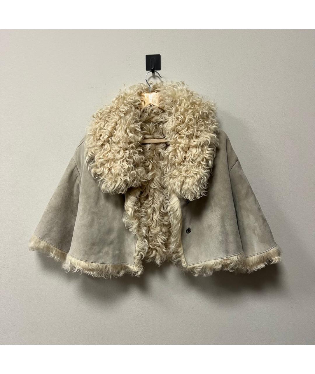 MIU MIU Бежевая дубленка, фото 6