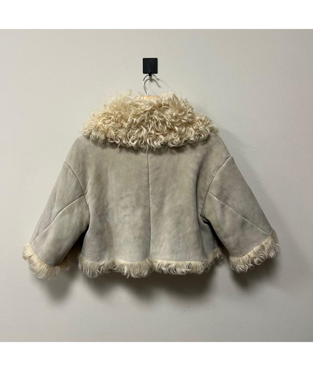 MIU MIU Бежевая дубленка, фото 3