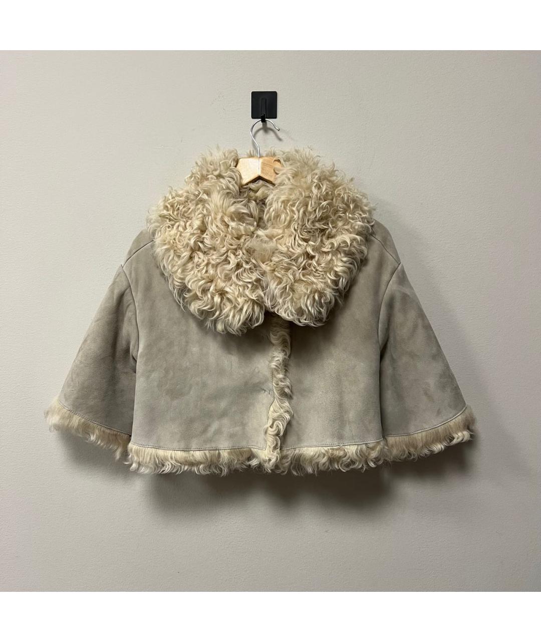 MIU MIU Бежевая дубленка, фото 2