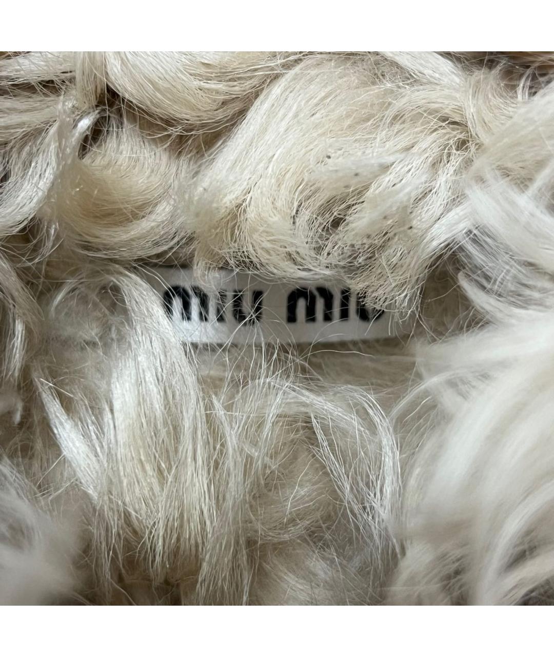 MIU MIU Бежевая дубленка, фото 4