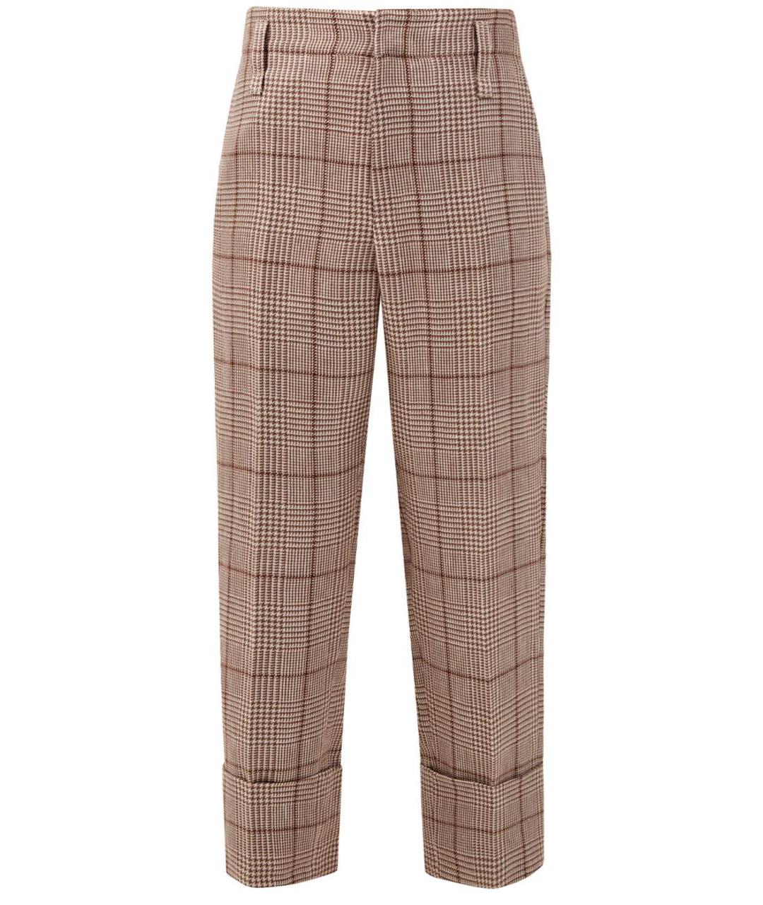 BRUNELLO CUCINELLI Бежевые прямые брюки, фото 5