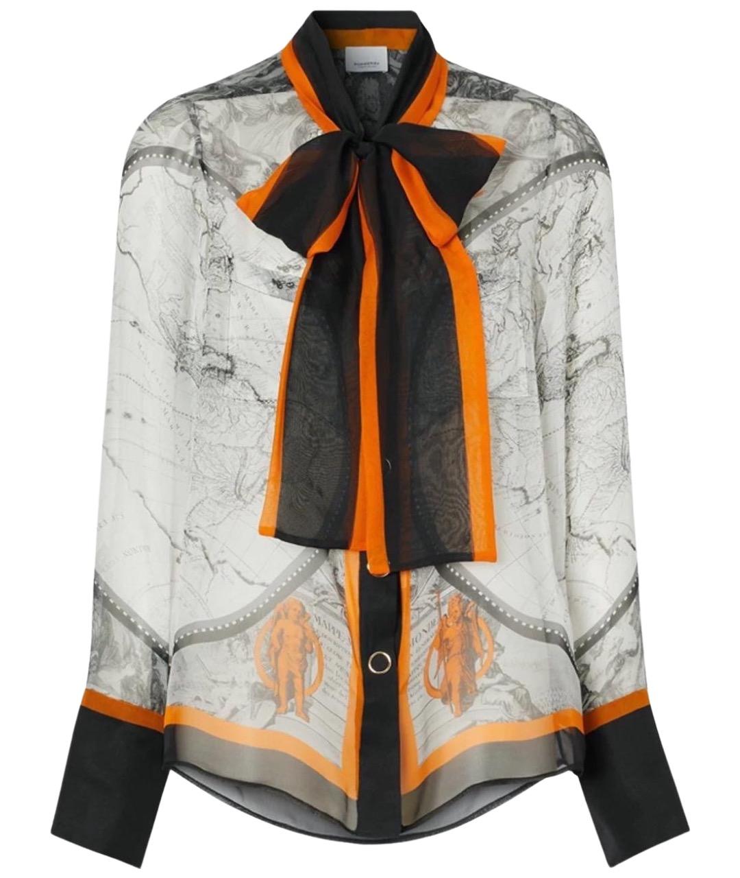 BURBERRY Мульти шелковая блузы, фото 1